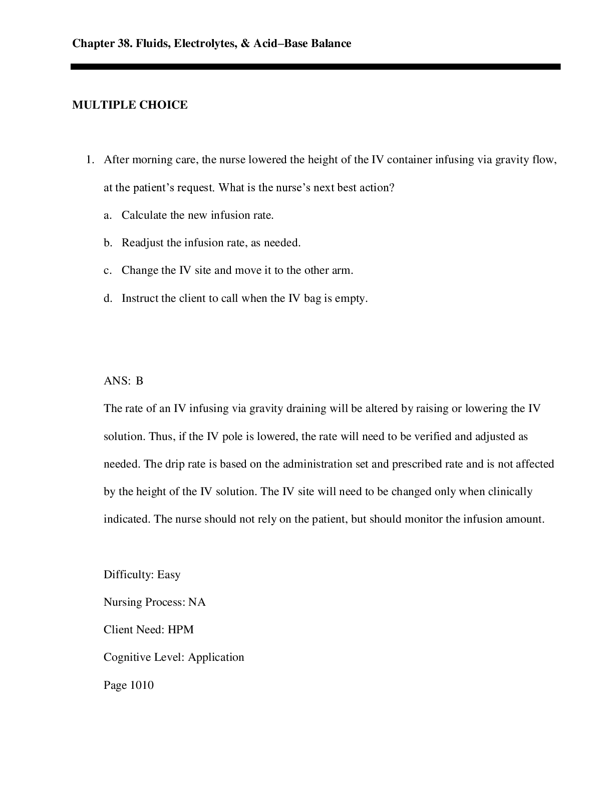 Preview image of ATI Fluids, Electrolytes, & Acid–Base Balance Questions (Latest 2021) 100% Correct Study Guide, Download to Score A document